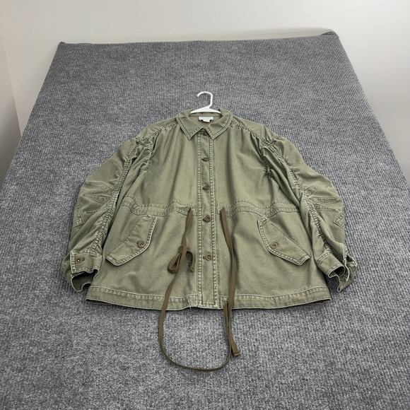 Steven Alan Jackets & Blazers - Steven Alan Field Jacket Women S Olive Green Cotton Drawstring Utility Military